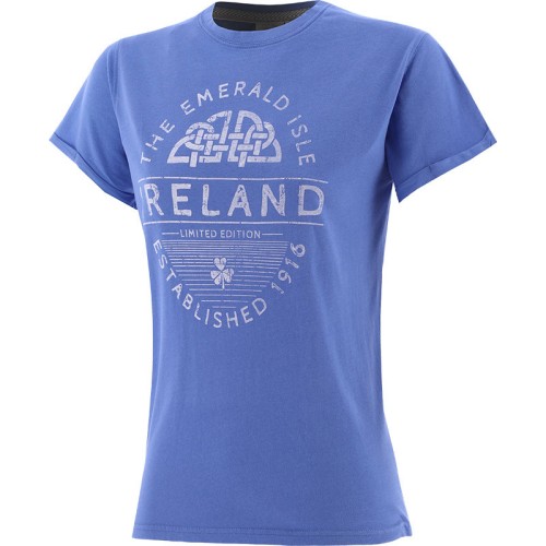 Trad Craft Women's Emerald Isle 1916 T-Shirt Cornflower Blue