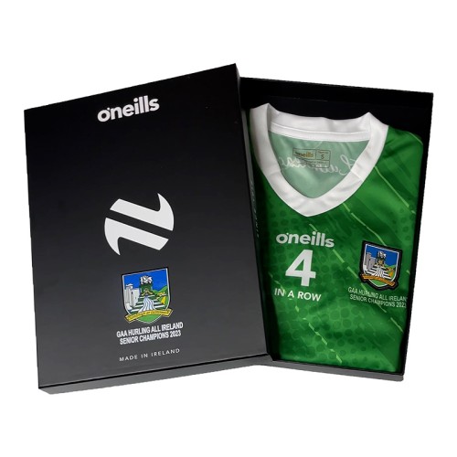 Limerick GAA 2 Stripe All Ireland Hurling Champions Jersey 2023 Gift Box