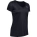 Under Armour Women's UA Tech™ V-Neck T-Shirt Black \/ Metallic Silver