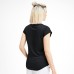 Puma Women's Heather Cat V Neck T-Shirt Black