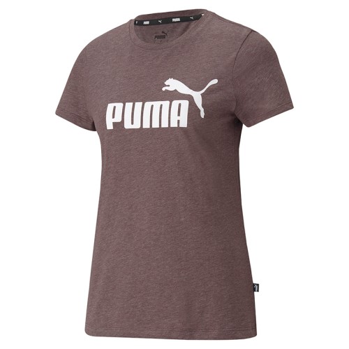 Puma Women's Essentials Logo Heather T-Shirt Fudgeheath