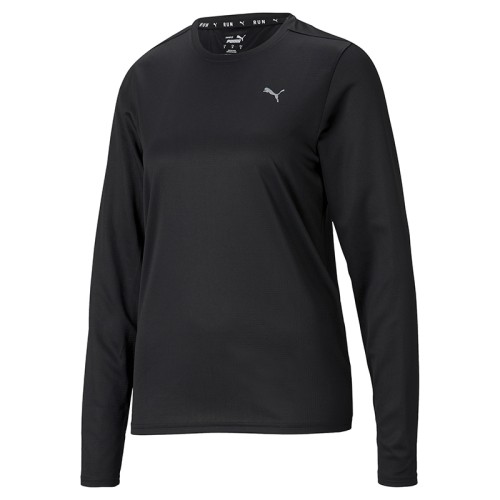 Puma Women's Favourite Long Sleeve Running T-Shirt Black
