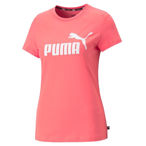 Puma Women's Essentials Logo T-Shirt Loveable Pink