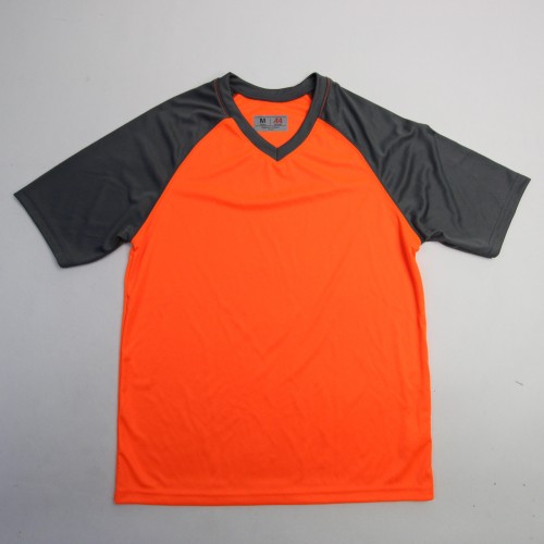 A4 Short Sleeve Shirt Youth Orange/Dark Gray \