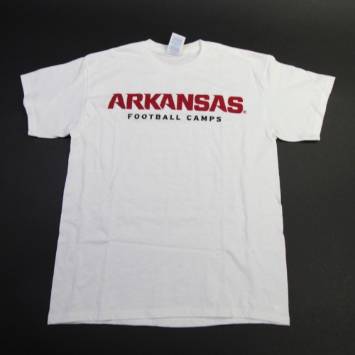 Arkansas Razorbacks Delta Delta Pro Weight Short Sleeve Shirt Youth White Used